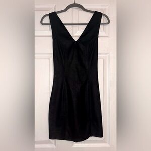 Sage the Label Elegant Black Mini Cross Back Sleeveless Dress